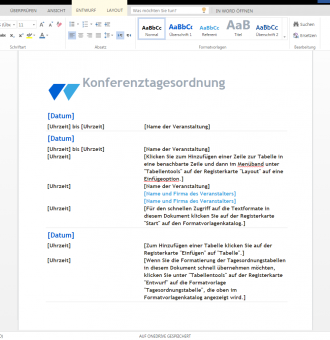 Nutzliche Word Vorlagen Fur esordnungen