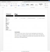 Faxdeckblatt Geschäftlich