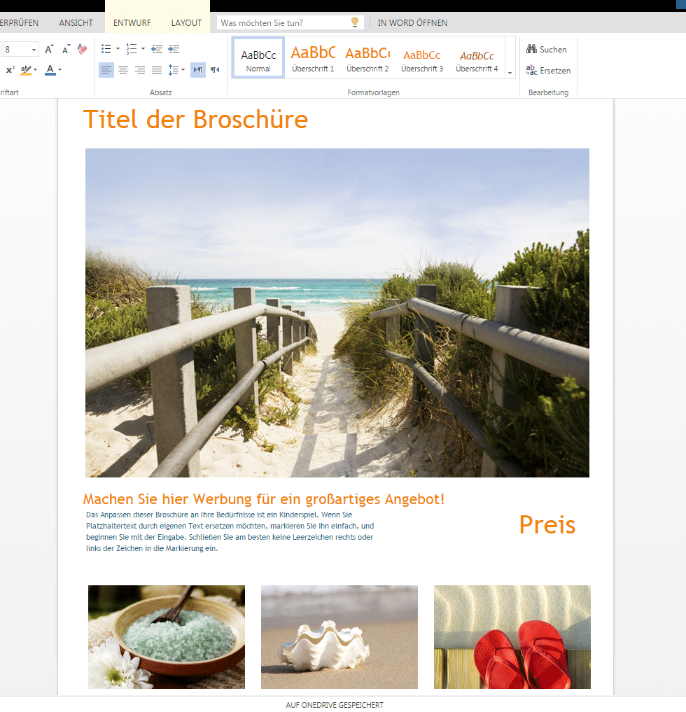 Reisebroschure Zum Downloaden Wordvorlage De